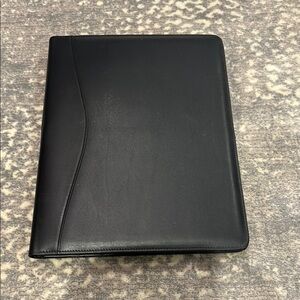 Black folder for paper pen and accessories. Legal size.